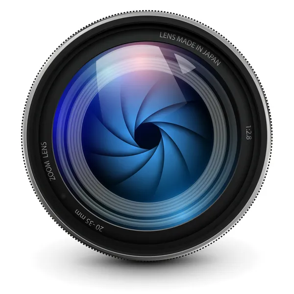 Kamera lensi — Stok Vektör