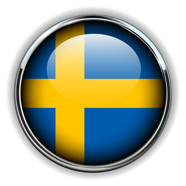 Sweden button — Stock Vector