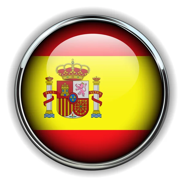 Przycisk Hiszpania — Wektor stockowy