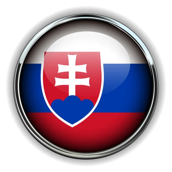 Slovakya düğmesi — Stok Vektör