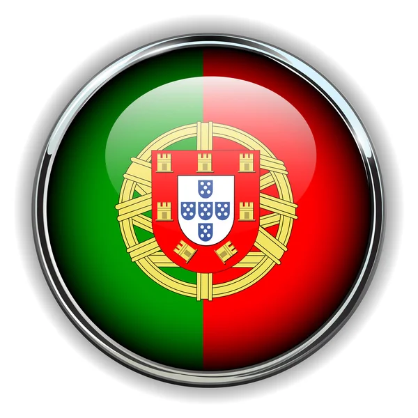 Botão portugal —  Vetores de Stock