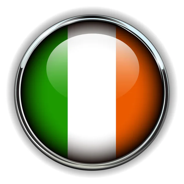 Irland button — Stockvektor