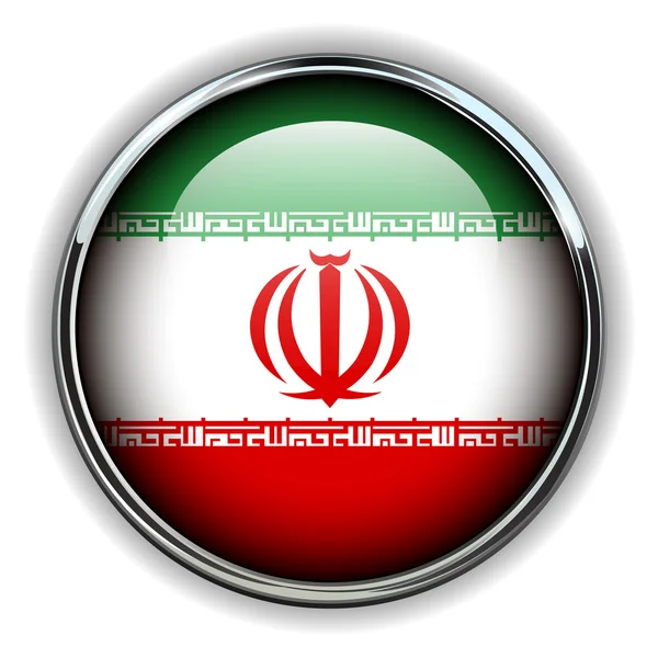 Botón Irán — Vector de stock