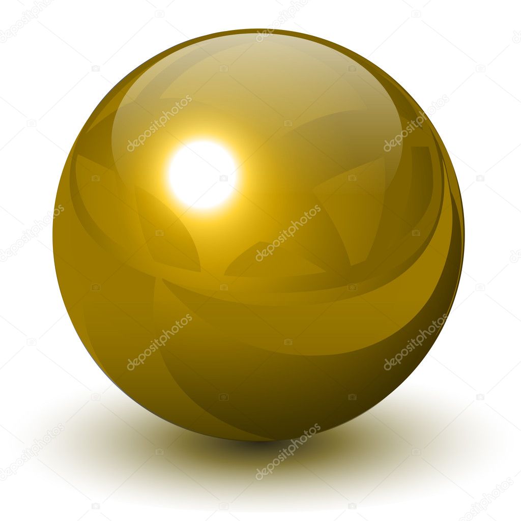 Gold sphere