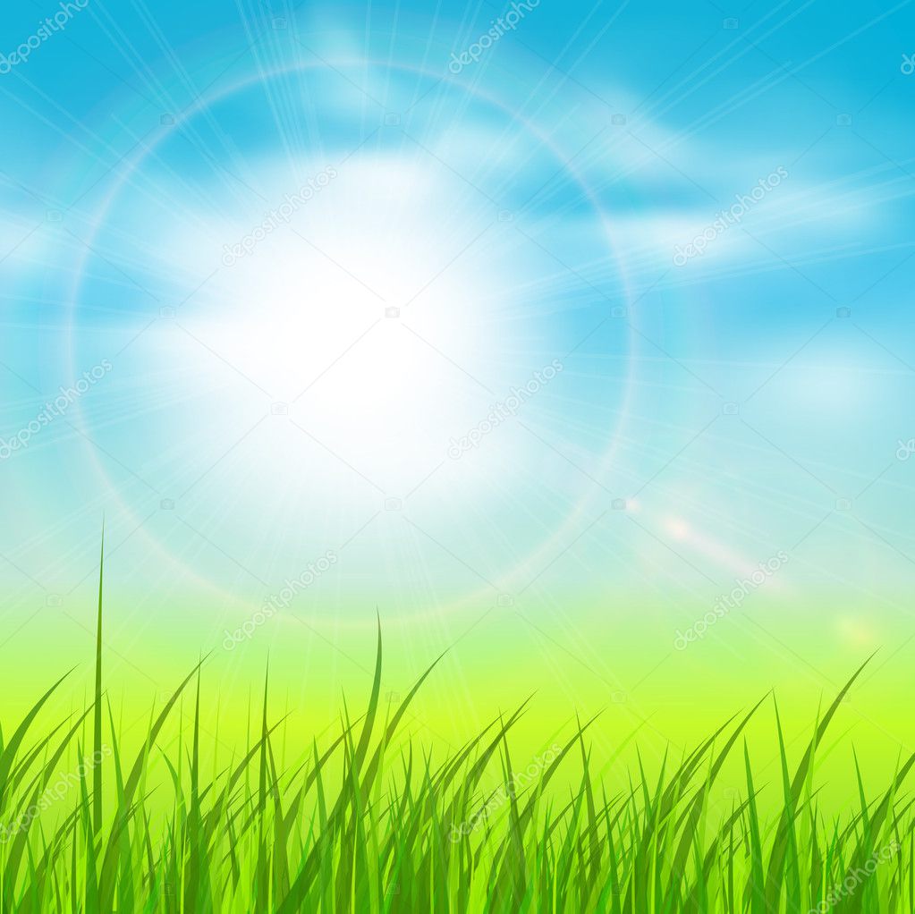 Natural sunny background