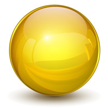 Gold sphere clipart