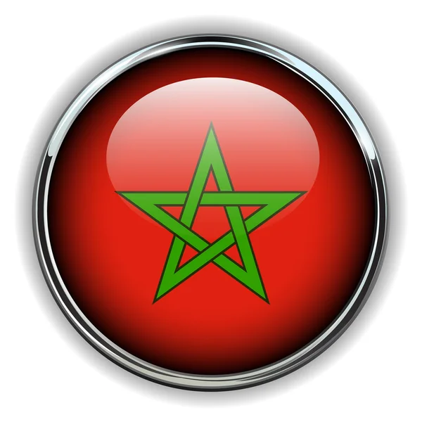 Bouton Maroc — Image vectorielle