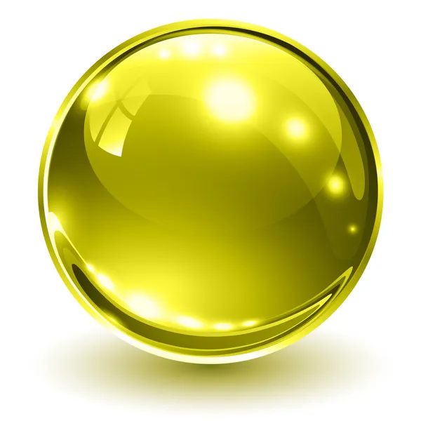 Esfera de vidrio 3d — Vector de stock
