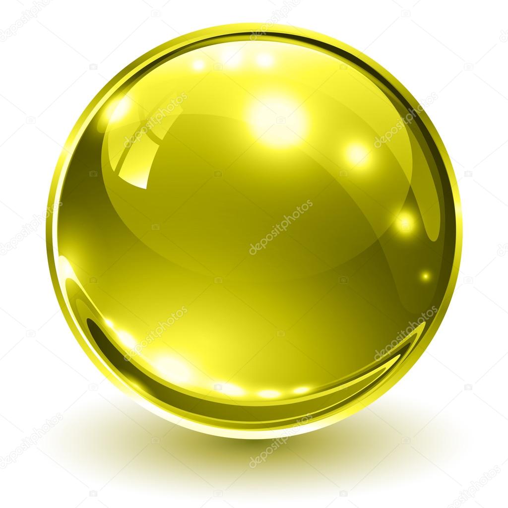 3D glass sphere