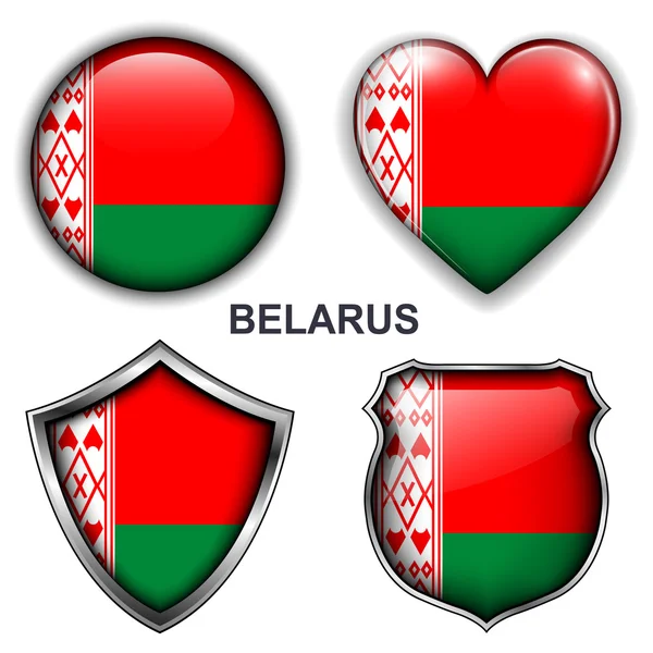 Wit-Rusland pictogrammen — Stockvector