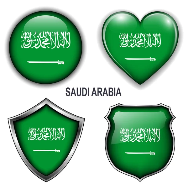 Ikon Arab Saudi - Stok Vektor