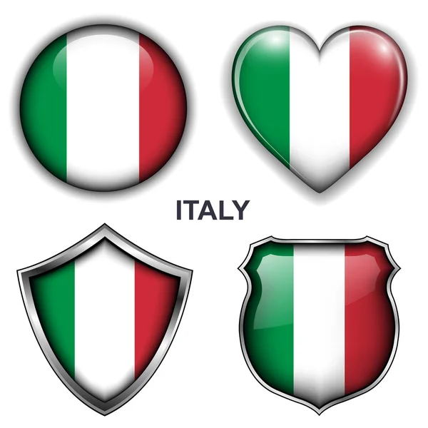 Ícones de itália —  Vetores de Stock