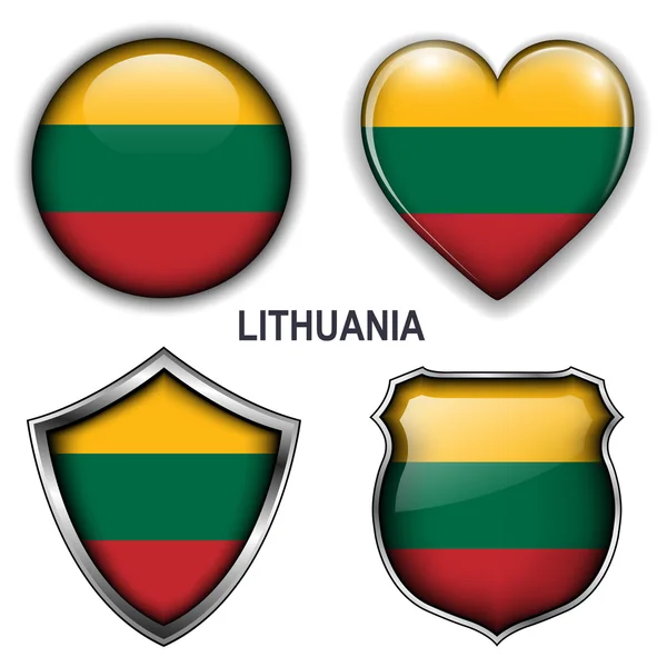 Litouwen pictogrammen — Stockvector