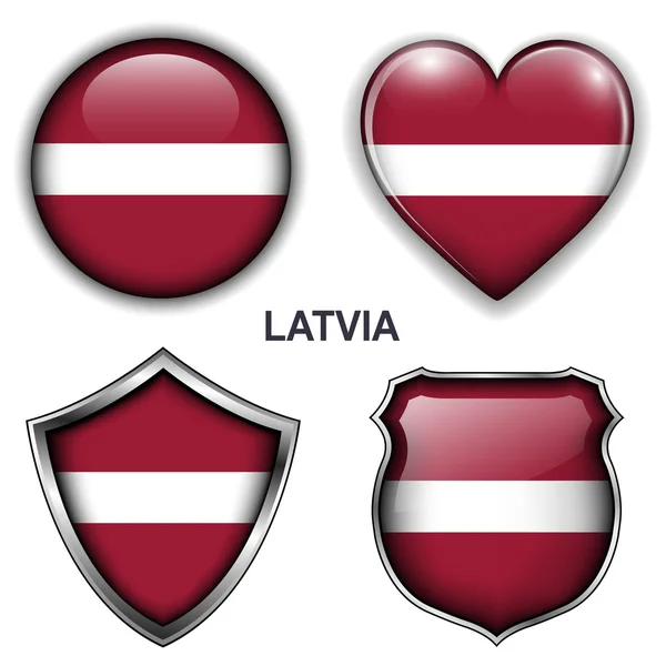 Latvia icons — Stock Vector