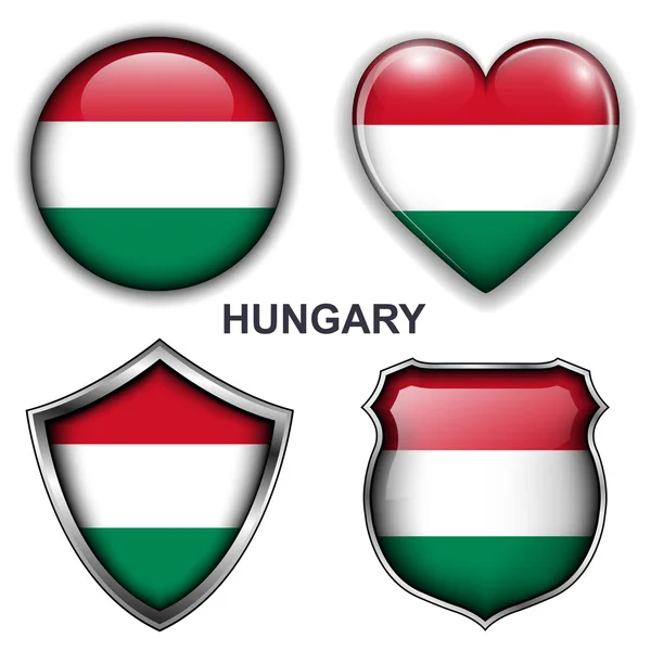 Hungary icons — Stock Vector