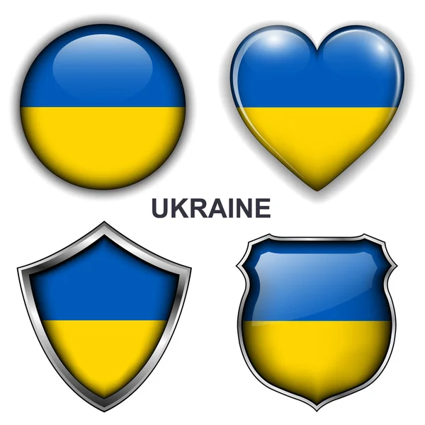 Ikony Ukraina — Wektor stockowy