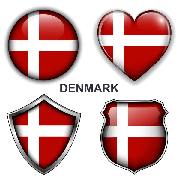 Ícones da Dinamarca —  Vetores de Stock