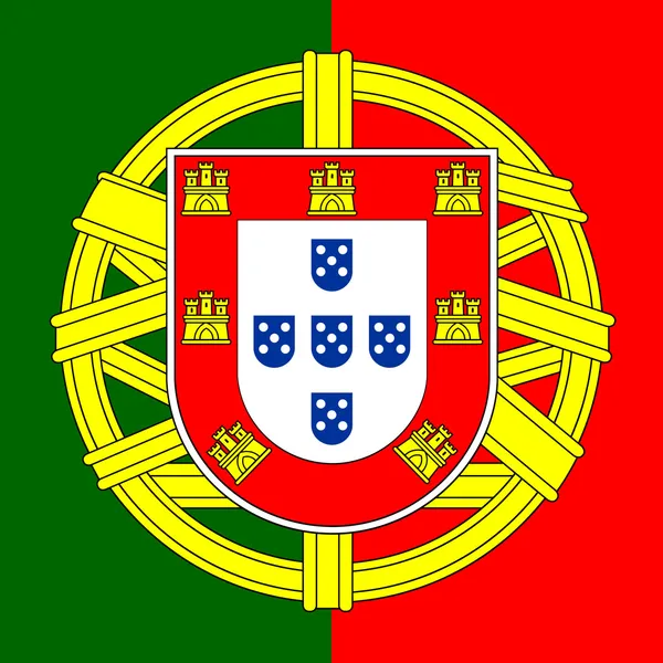 Portugal vapensköld — Stock vektor