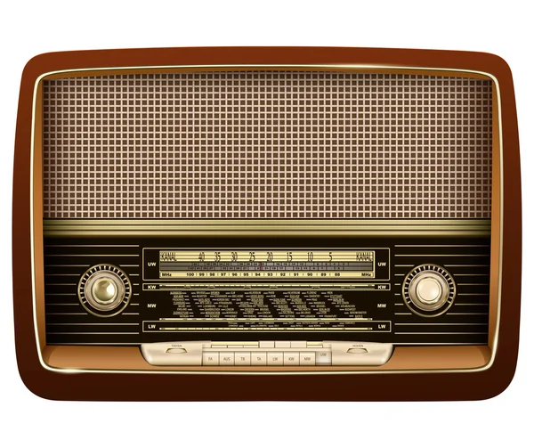 Radio retro — Archivo Imágenes Vectoriales