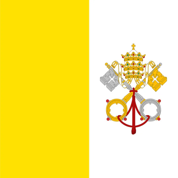 바티칸 시국의 국기 — 스톡 벡터