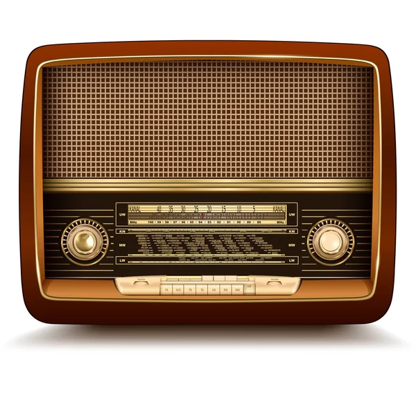 Rádio retro — Vetor de Stock