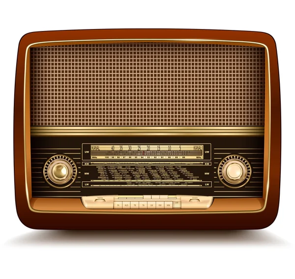 Retro radio — Stockvector