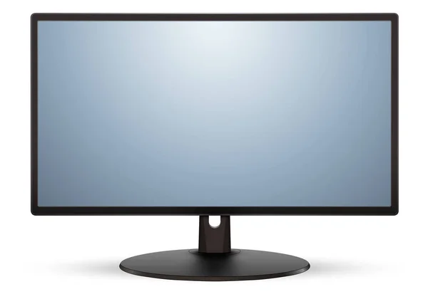 Monitor Ícone Ilustração Vetorial Tecnologia Realista — Vetor de Stock