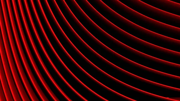 3D赤黒波背景 抽象的なストライプエレガントなパターン 最小限の空の縞模様の空白のBg 現代的なデザイン最小限のカラーイラスト — ストック写真
