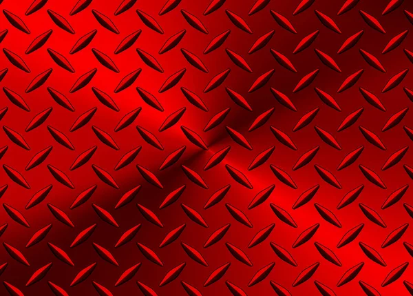 Rosso Lucido Sfondo Struttura Acciaio Radiale Lucido Gradiente Metallico Cromato — Vettoriale Stock