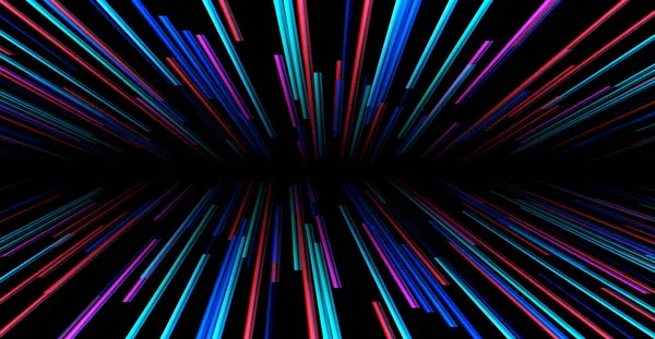 Abstrakter Hintergrund Neon Glühen Lila Blaue Farben Kosmisches Geschwindigkeitskonzept Dynamischer — Stockvektor