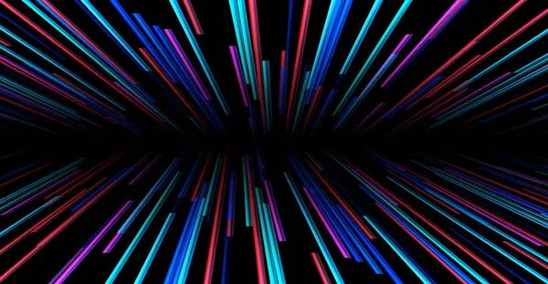 Abstract Achtergrond Neon Gloed Paars Blauw Kleuren Kosmische Snelheid Concept — Stockvector