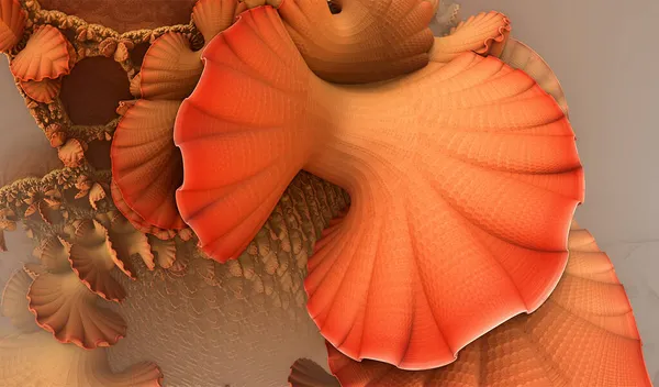 Abstract Achtergrond Fantastische Vormen Onderwater Fictieve Weergave Illustratie — Stockfoto