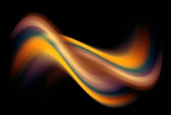 Abstract Achtergrond Dynamisch Wazig Golf Oranje Blauw Technologie Illustratie — Stockfoto