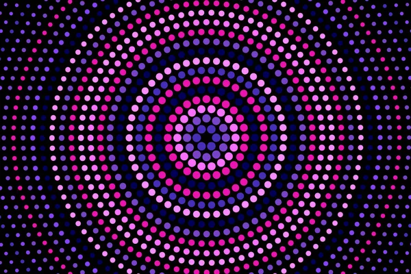 Arrière Plan Avec Des Cercles Géométriques Demi Tons Sombres Bannière — Image vectorielle