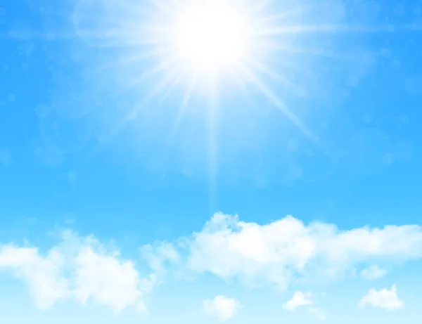 Natureza Fundo Céu Azul Com Nuvens Brancas Como Verão Primavera — Fotografia de Stock