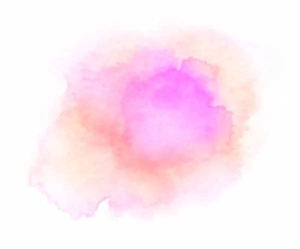 Абстрактний Фіолетовий Помаранчевий Акварель Білому Тлі Ручне Розбризкування Кольорів Ізольовано — стоковий вектор