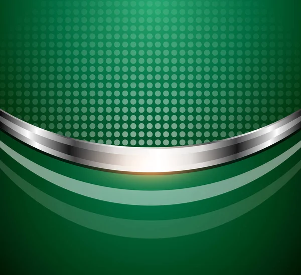 Business Background Green Metallic Elements Dot Pattern Elegant Vector Illustration — Stock Vector
