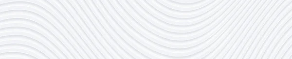 ビジネスプレゼンテーションのための3Dホワイト波背景 抽象灰色の縞模様のエレガントなパターン 最小限の空の縞模様の空白のBg 現代のミニマルな色でハーフトーンモノクロカバー ベクトルイラスト — ストックベクタ