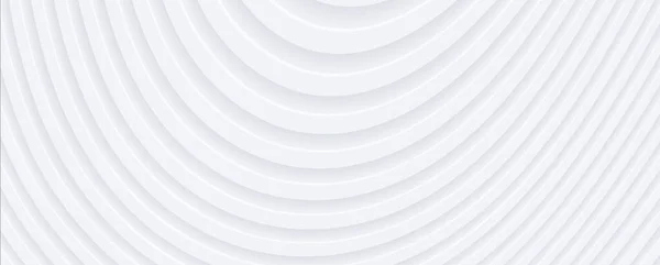 Weißer Wellenförmiger Hintergrund Für Unternehmenspräsentation Abstraktes Kreisförmiges Elegantes Muster Minimalistische — Stockvektor