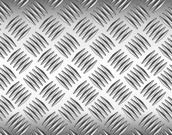 Metallic Shiny Background Technology Diamond Plate Pattern Steel Metal Lustrous — Stock Vector