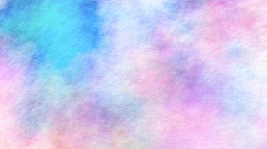 Soyut suluboya arkaplan, kağıt dokusu üzerine renkli akvaryum, gerçekçi üç boyutlu resimleme.