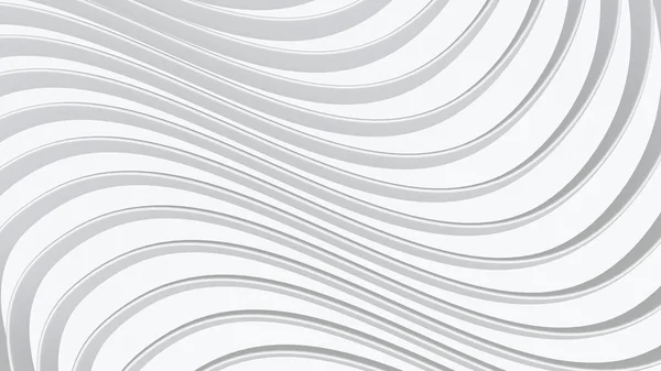 Sfondo Ondulato Bianco Presentazione Aziendale Righe Grigie Astratte Modello Elegante — Foto Stock