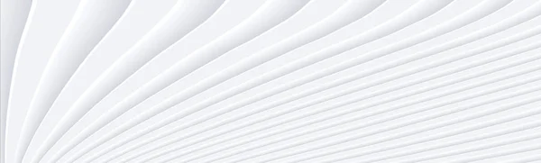 抽象的な3Dバーストパターンを持つ白い背景 ビジネスプレゼンテーションのための興味深い最小限の白い灰色の波ストライプベクトルの背景イラスト 空気圧ベクトルデザイン — ストックベクタ