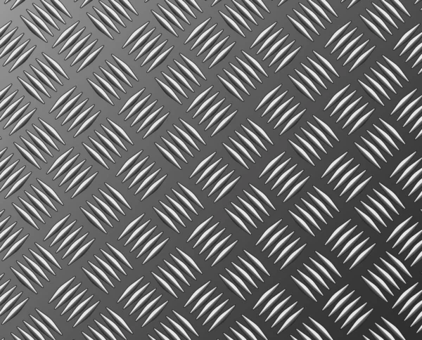 Fond Texture Tôle Acier Diamant Illustration Vectorielle Métallique Argentée Brillante — Image vectorielle