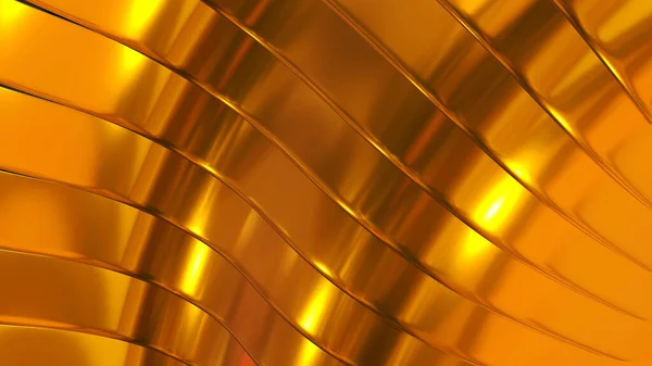 Oro Sfondo Metallo Texture Righe Lucide Modello Circolare Lucido Metallizzato — Foto Stock