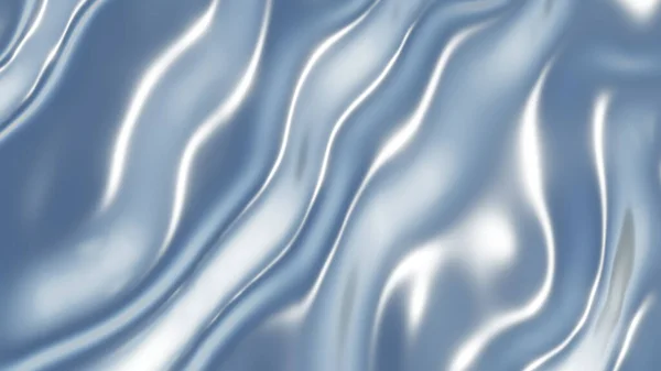 Hedvábné Šedomodré Pozadí Vlnovou Texturou Zajímavý Textilní Vzor Abstraktní Vykreslování — Stock fotografie