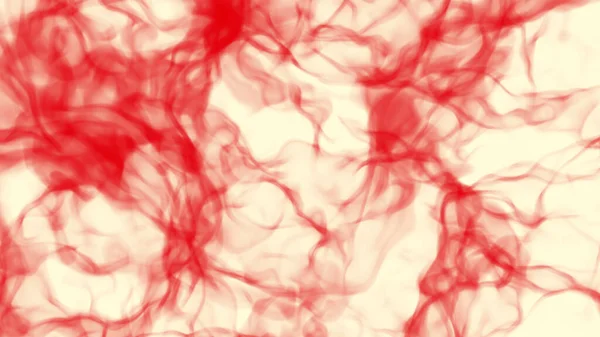 Abstract Achtergrond Met Gloeiend Rood Plasma Rookpatroon Wit Weergave Illustratie — Stockfoto