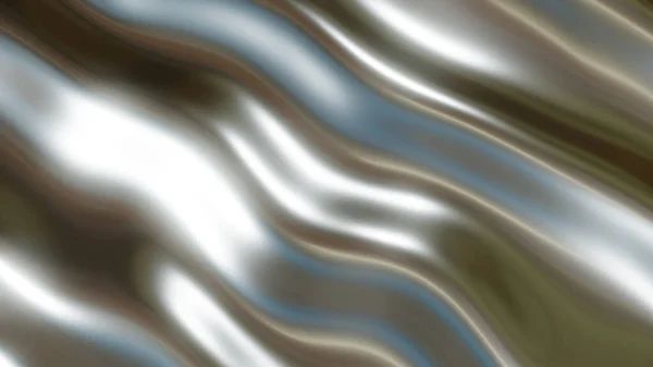 Ασημί Χρώμιο Μεταλλική Υφή Κύματα Υγρό Ασήμι Μεταλλικό Μετάξι Κυματιστό — Φωτογραφία Αρχείου
