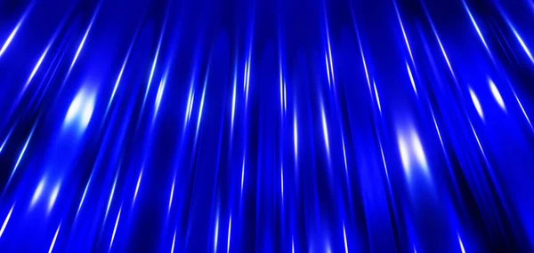 青の金属のテクスチャの背景 興味深い縞色のクロム緑の波パターン絹の織物波状のデザイン 3Dレンダリングイラスト — ストック写真