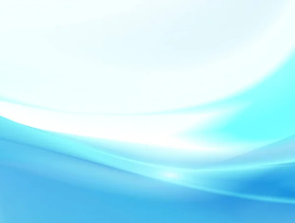 Abstrakter Hintergrund Blaue Wellen Auf Weißem Grund Elegante Weiche Gestreifte — Stockvektor